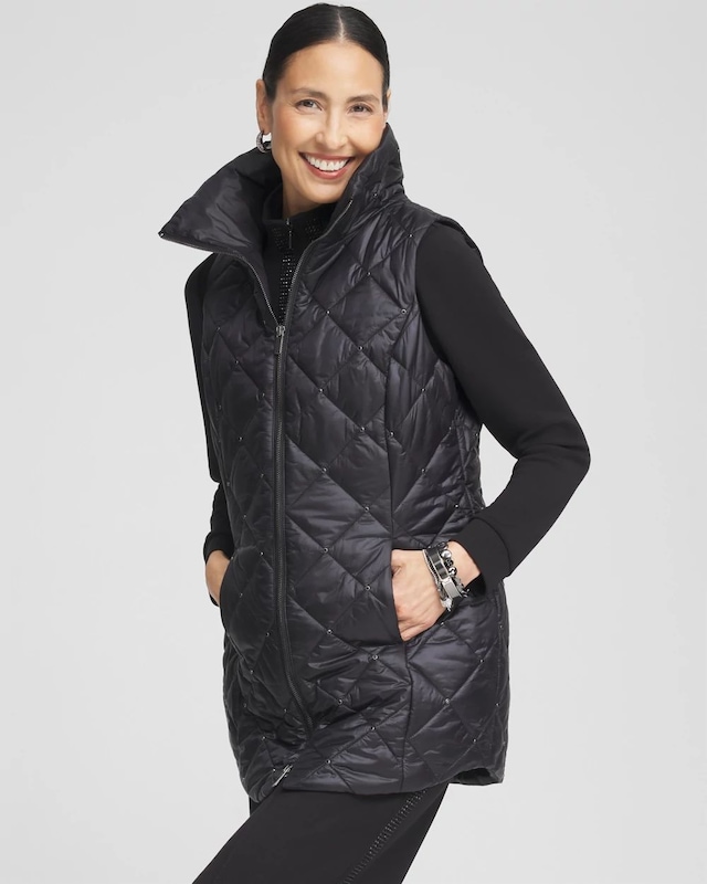 Zenergy Embellished Puffer Vest